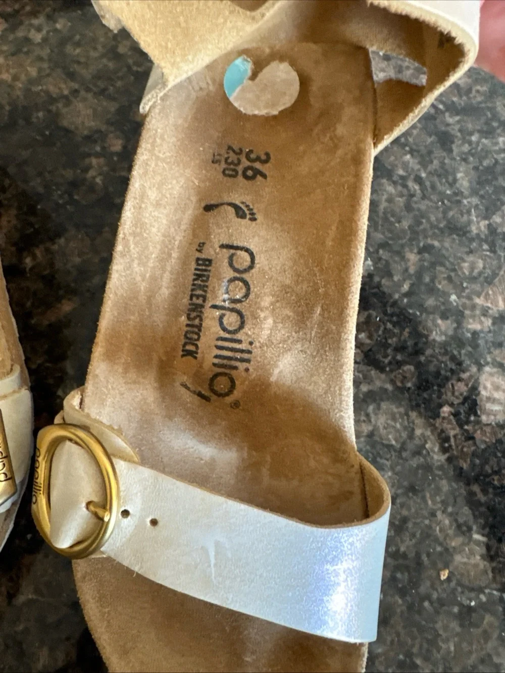 Birkenstock Papillo Soley Wedge Sandal Nubuck Leather 36 EU